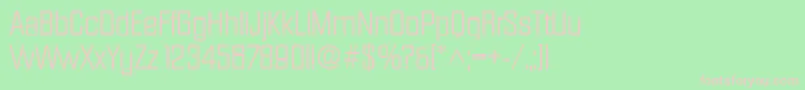 DiamanteRegularDb Font – Pink Fonts on Green Background