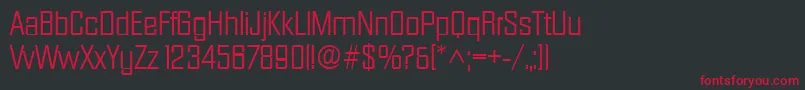 DiamanteRegularDb Font – Red Fonts on Black Background