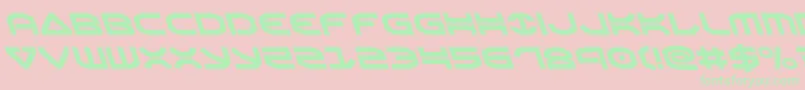 Oberonleft Font – Green Fonts on Pink Background