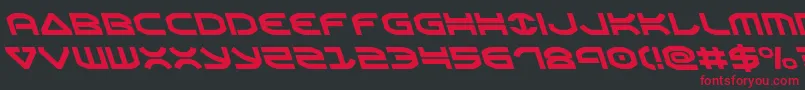 Oberonleft Font – Red Fonts on Black Background