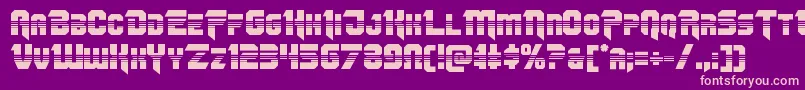 Omegaforcehalf12 Font – Pink Fonts on Purple Background