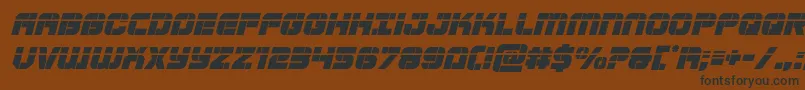 Supersubmarinelaserital Font – Black Fonts on Brown Background