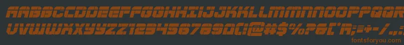 Supersubmarinelaserital Font – Brown Fonts on Black Background