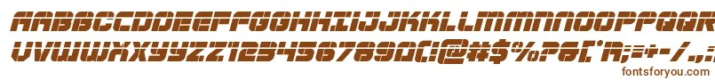 Supersubmarinelaserital Font – Brown Fonts on White Background