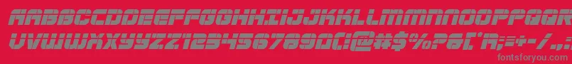Supersubmarinelaserital Font – Gray Fonts on Red Background