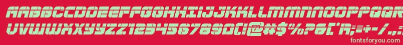 Supersubmarinelaserital Font – Green Fonts on Red Background