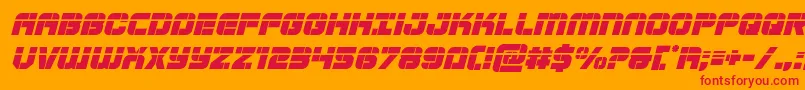 fuente Supersubmarinelaserital – Fuentes Rojas Sobre Fondo Naranja