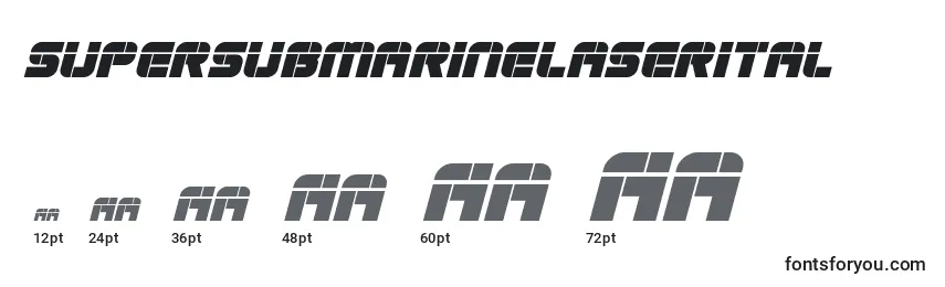 Supersubmarinelaserital Font Sizes