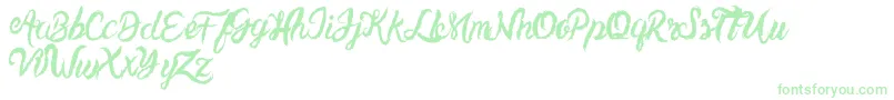 UnlimitedtoppingsScript Font – Green Fonts on White Background