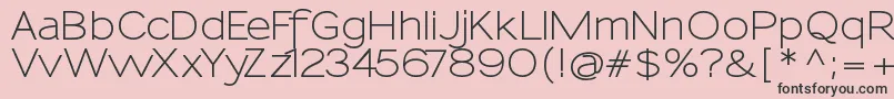 SansumiDemibold Font – Black Fonts on Pink Background