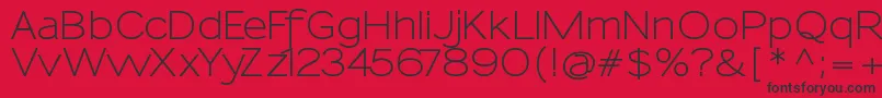 SansumiDemibold Font – Black Fonts on Red Background