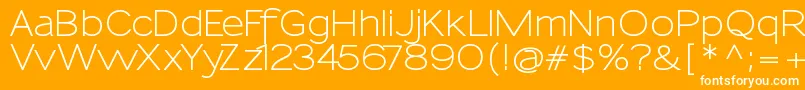 SansumiDemibold Font – White Fonts on Orange Background