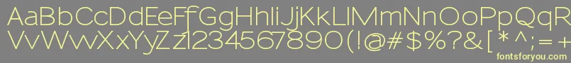 SansumiDemibold Font – Yellow Fonts on Gray Background