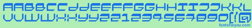 Fasto Font – Blue Fonts on Green Background