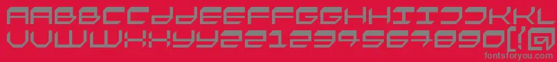 Fasto Font – Gray Fonts on Red Background