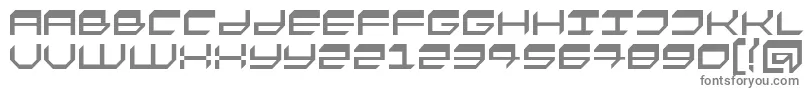 フォントFasto – 白い背景に灰色の文字