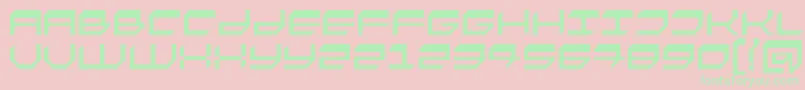 Fasto Font – Green Fonts on Pink Background