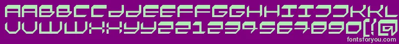 Fasto Font – Green Fonts on Purple Background