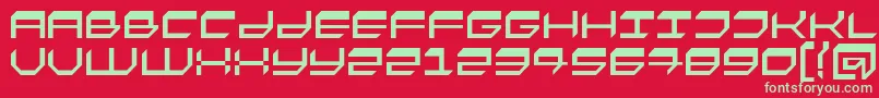 Fasto Font – Green Fonts on Red Background