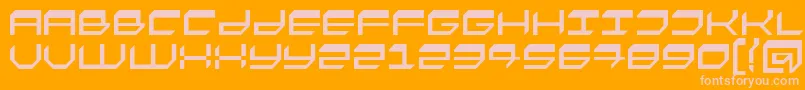 Fasto Font – Pink Fonts on Orange Background