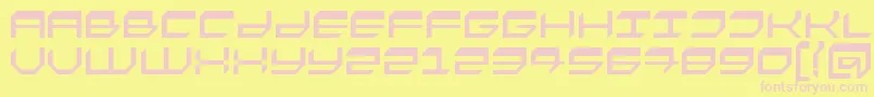 Fasto Font – Pink Fonts on Yellow Background