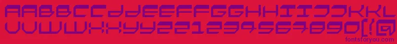 Fasto Font – Purple Fonts on Red Background