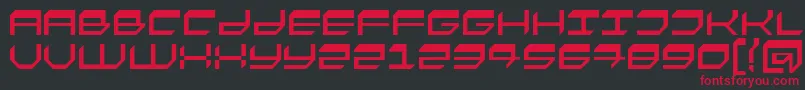 Fasto Font – Red Fonts on Black Background