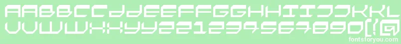 Fasto Font – White Fonts on Green Background