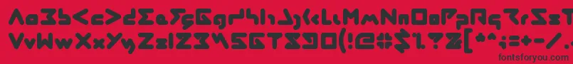 Abstrasctik Font – Black Fonts on Red Background