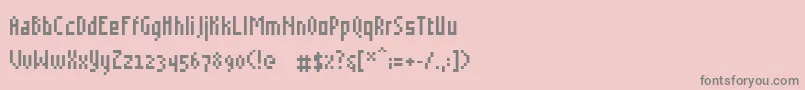 Шрифт Grudblitter – серые шрифты на розовом фоне