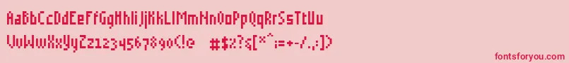 Grudblitter Font – Red Fonts on Pink Background