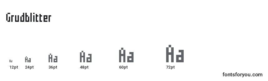 Grudblitter Font Sizes