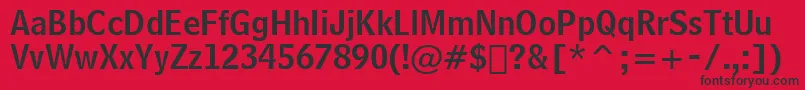 BellCentennialNameAndNumberBt Font – Black Fonts on Red Background