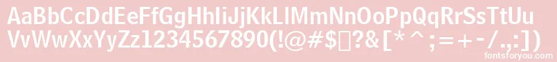 BellCentennialNameAndNumberBt Font – White Fonts on Pink Background