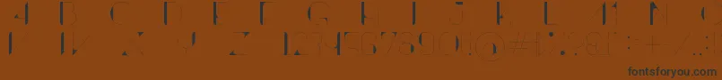 ContrastoDemo Font – Black Fonts on Brown Background