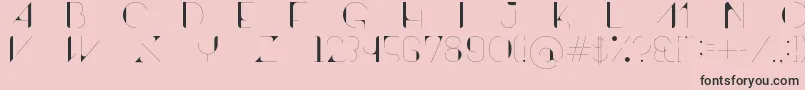 ContrastoDemo Font – Black Fonts on Pink Background