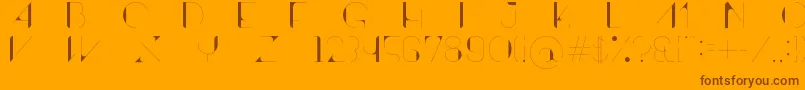 ContrastoDemo Font – Brown Fonts on Orange Background