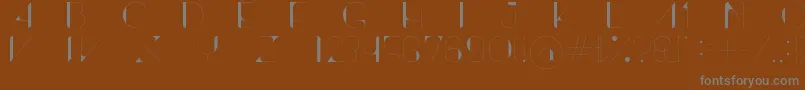 Шрифт ContrastoDemo – серые шрифты на коричневом фоне