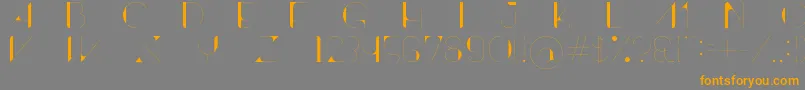ContrastoDemo Font – Orange Fonts on Gray Background