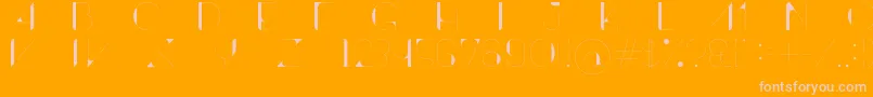ContrastoDemo Font – Pink Fonts on Orange Background