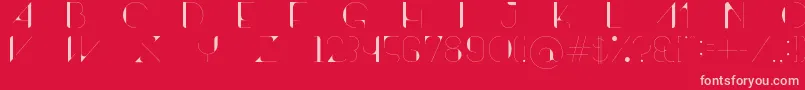 ContrastoDemo Font – Pink Fonts on Red Background