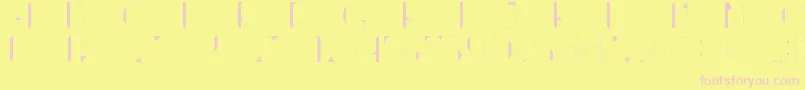 ContrastoDemo Font – Pink Fonts on Yellow Background