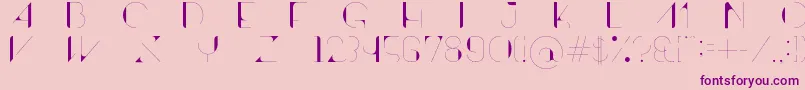 ContrastoDemo Font – Purple Fonts on Pink Background