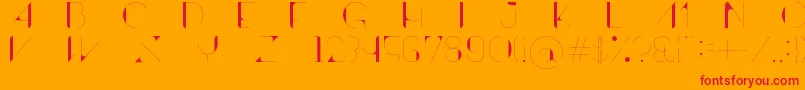 ContrastoDemo Font – Red Fonts on Orange Background