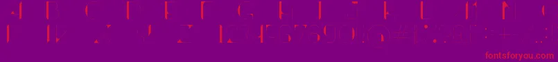 ContrastoDemo Font – Red Fonts on Purple Background