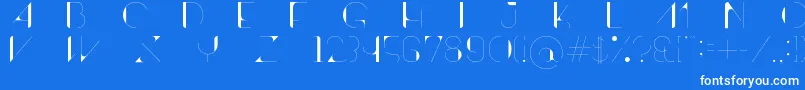 More about ContrastoDemo Font ContrastoDemo Font – White Fonts on Blue Background