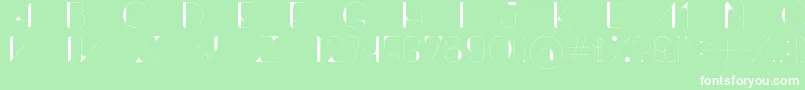 ContrastoDemo Font – White Fonts on Green Background