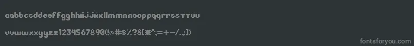 fuente Litebulb8Bit – Fuentes Grises Sobre Fondo Negro