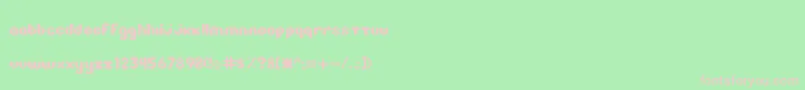 フォントLitebulb8Bit – 緑の背景にピンクのフォント
