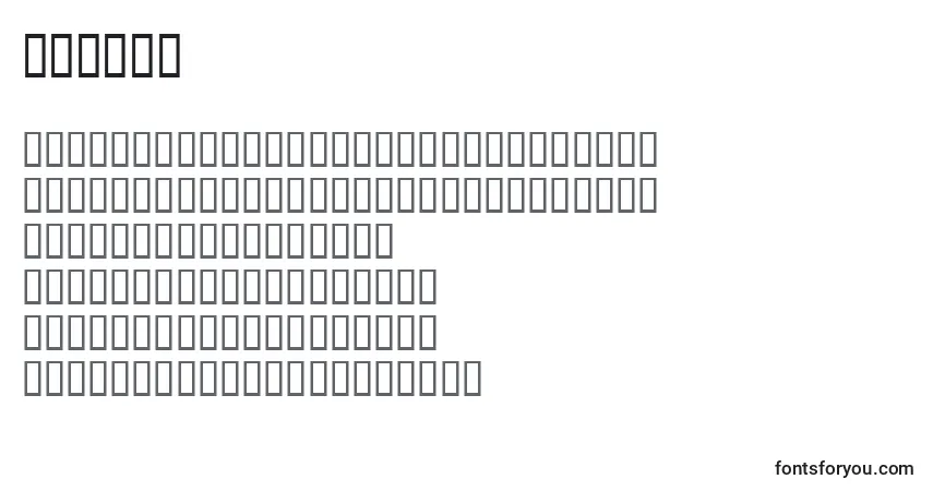 Шрифт Dippex – алфавит, цифры, специальные символы